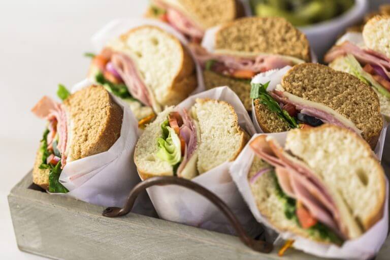 Subs in a tray